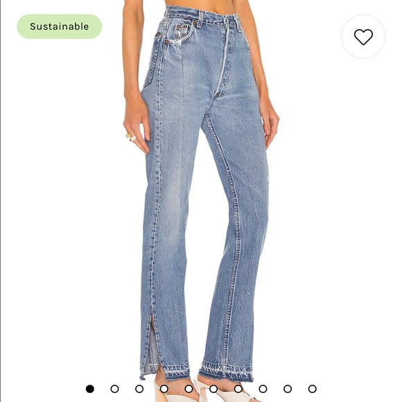 COPY - Vintage Unraveled Straight Leg in Medium WashEB Denim